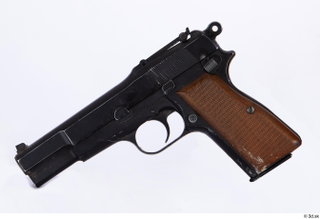 Weapon Pistol Browning Hi-Power details of pistol weapons-pistol whole body…